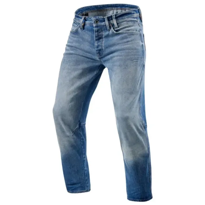 Jeans Uomo Revit Salt Tf Blu Medio Slavato L36 Allungato