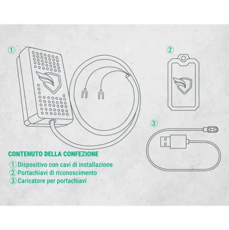 Localizzatore GPS Moto con Allarme Antifurto Komobi Pro Premium - Abbonamento 1 Anno Incluso