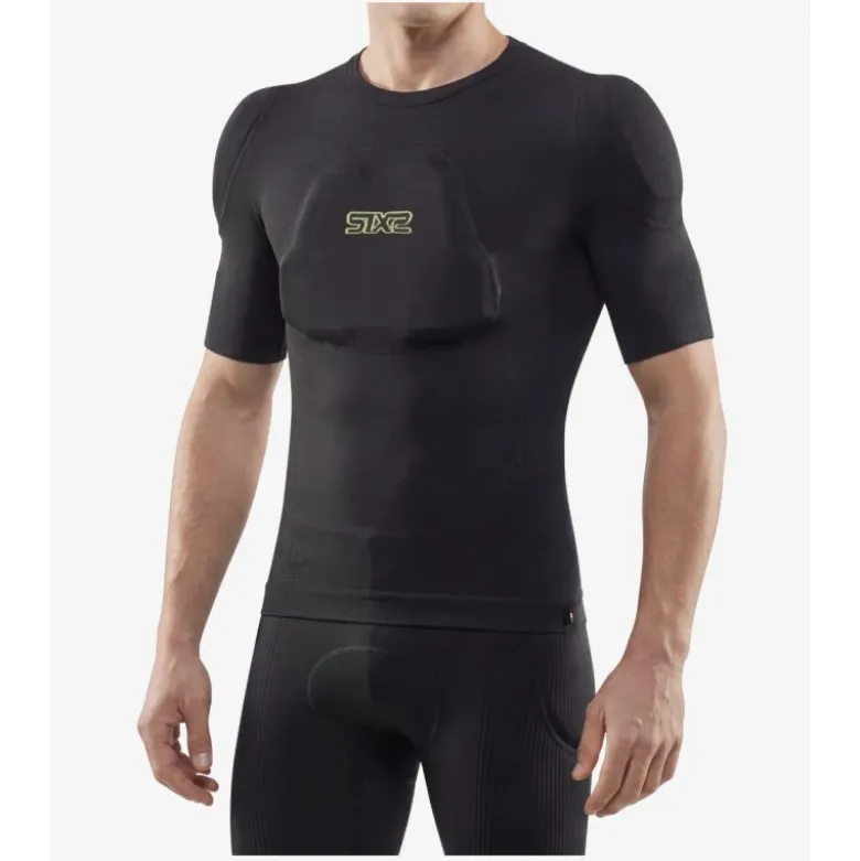Maglia Corta con Protezione Removibili PRB TS1 Nero