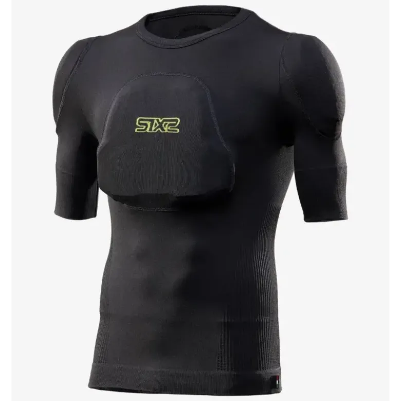 Maglia Corta con Protezione Removibili PRB TS1 Nero