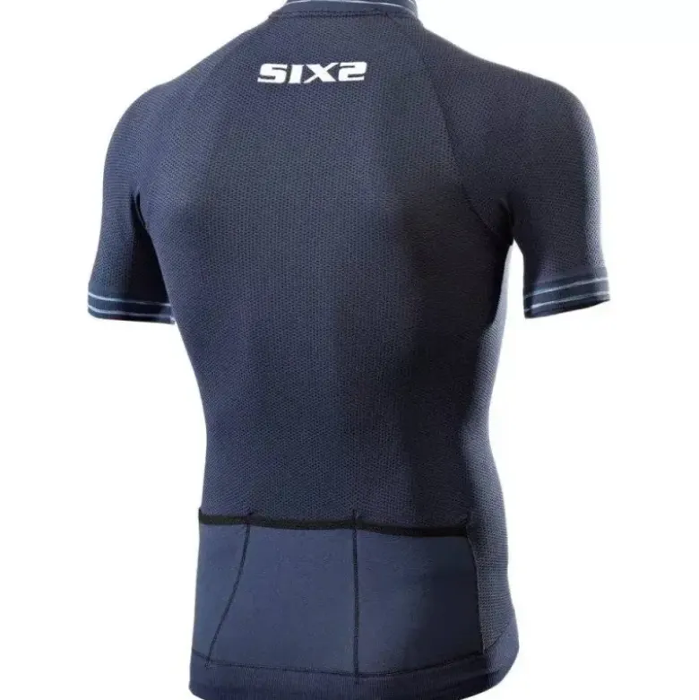 Maglia Da Ciclismo Tecnica Termica Unisex Sixs BKCL Clima Jersey Avio Blu