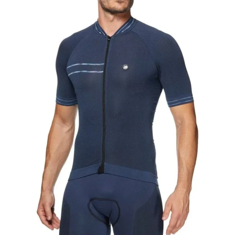 Maglia Da Ciclismo Tecnica Termica Unisex Sixs BKCL Clima Jersey Avio Blu