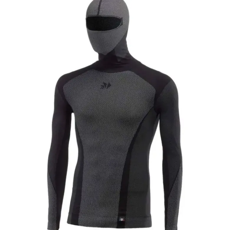 Maglia Intima Con Capuccio 4 Stagioni Sixs Ts2 DB Black Carbon