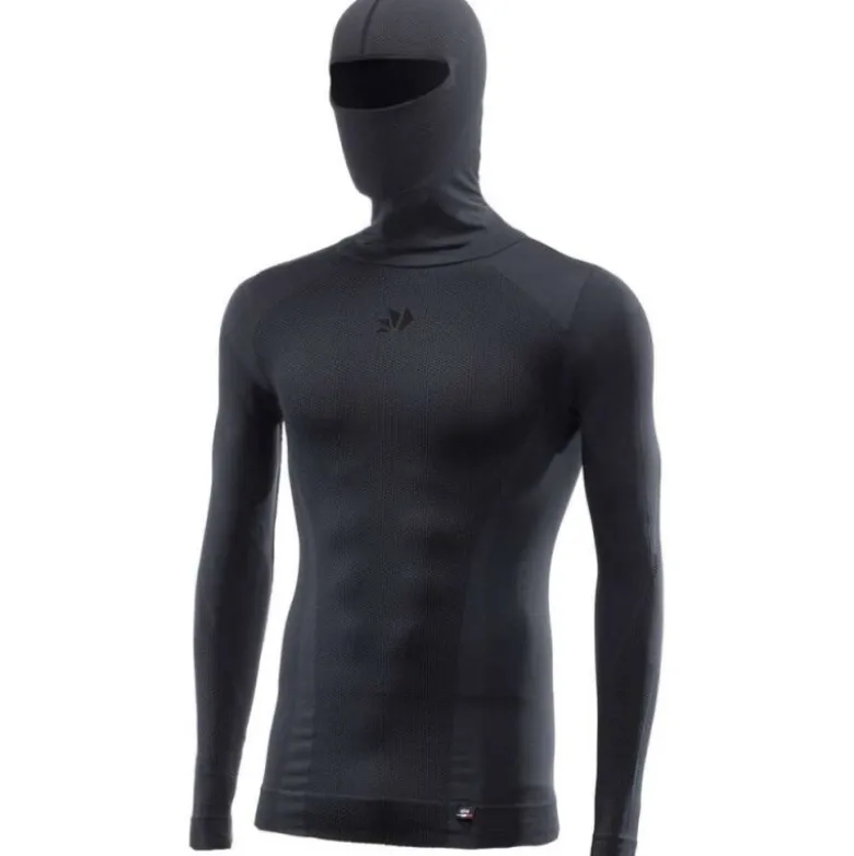 Maglia Intima Con Capuccio 4 Stagioni Sixs Ts2 DB Dark Grey Black