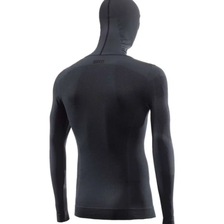 Maglia Intima Con Capuccio 4 Stagioni Sixs Ts2 DB Dark Grey Black