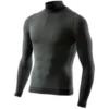 Maglia Intima Lupetto Tecnica Termica Unisex Sixs TM13 Con Zip Manica Lunga Verde Militare