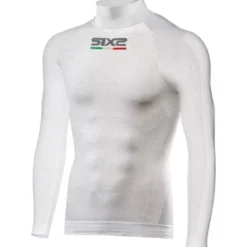 Maglia Intima Lupetto Tecnica Termica Unisex Sixs TS3 Bianco Carbon
