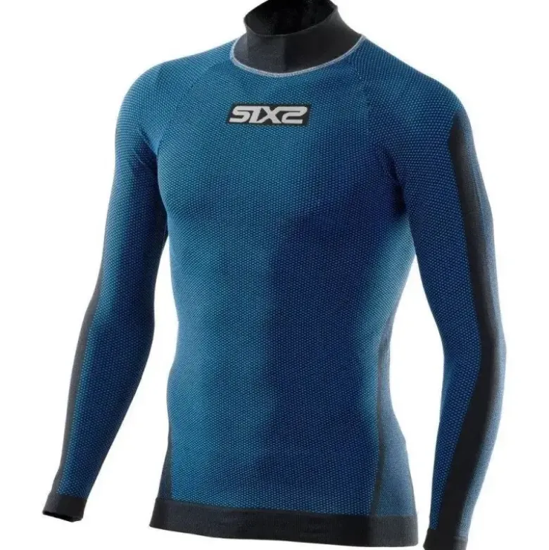 Maglia Intima Lupetto Tecnica Termica Unisex Sixs TS3 Blu Scuro
