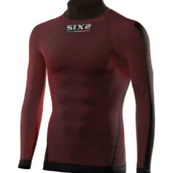 Maglia Intima Lupetto Tecnica Termica Unisex Sixs TS3 Rosso Scuro