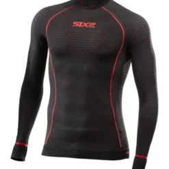 Maglia Intima Tecnica Termica Sixs TS2W-CU Nero Rosso