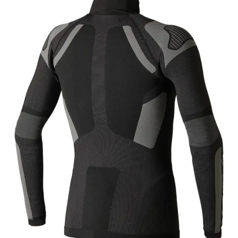 Maglia Intima Tecnica Termica Spidi Seamless Shirt Nero Grigio