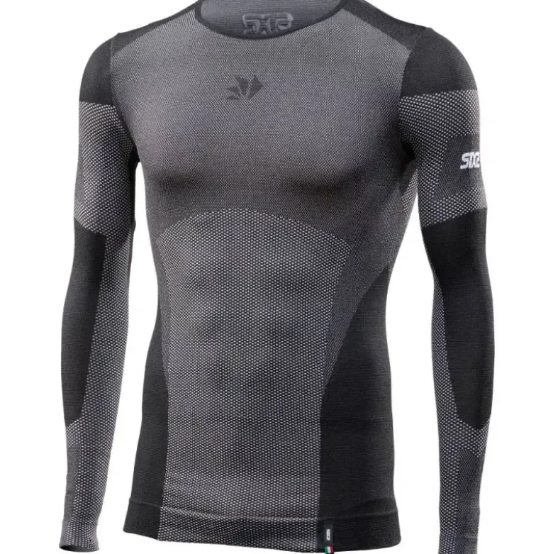Maglia Intima Tecnica Termica Unisex Sixs BT TS2L V2 Nero Carbon