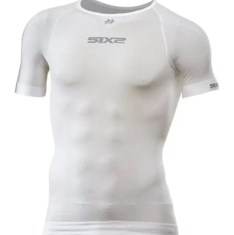 Maglia Intima Tecnica Termica Unisex Sixs TS1L-BT Breezy Touch Bianco Carbon