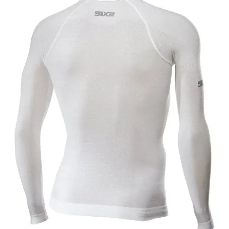 Maglia Intima Tecnica Termica Unisex Sixs TS2L-BT Breezy Touch Bianco Carbon