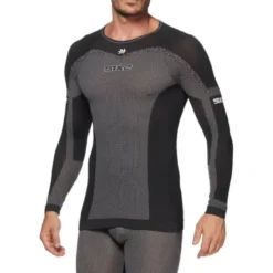 Maglia Intima Tecnica Termica Unisex Sixs TS2L-BT Breezy Touch Nero Carbon