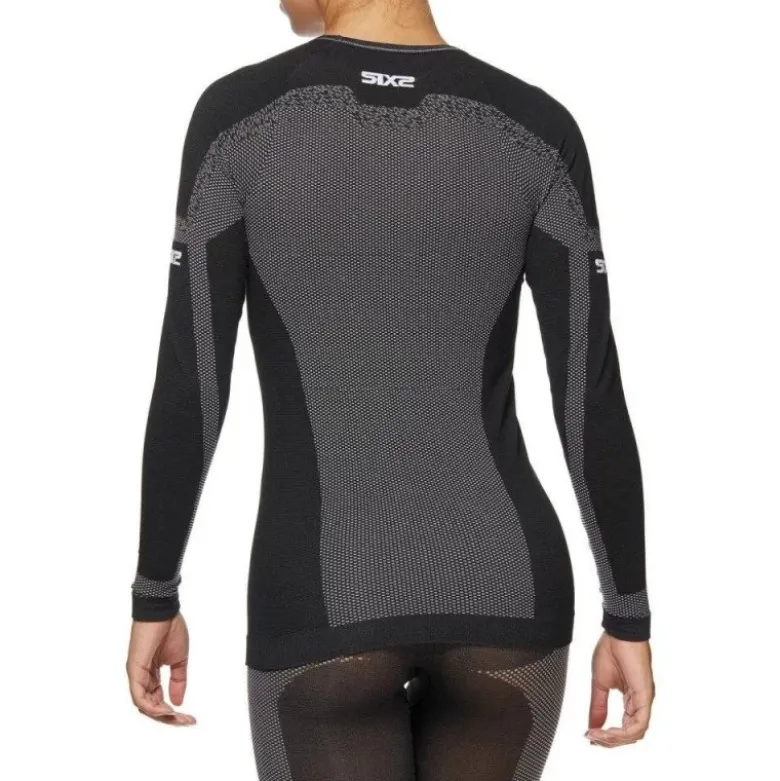 Maglia Intima Tecnica Termica Unisex Sixs TS2L-BT Breezy Touch Nero Carbon