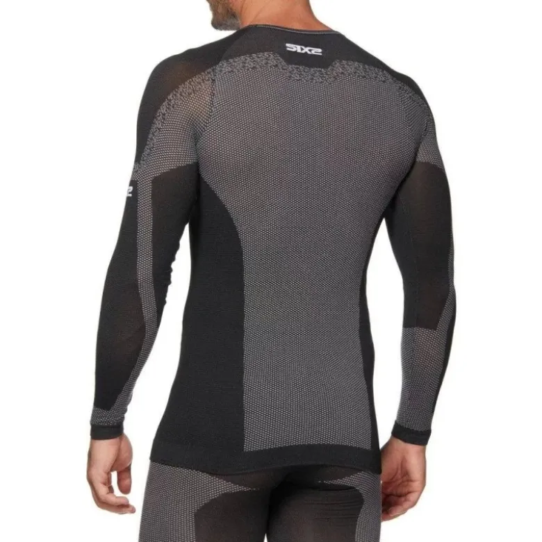 Maglia Intima Tecnica Termica Unisex Sixs TS2L-BT Breezy Touch Nero Carbon