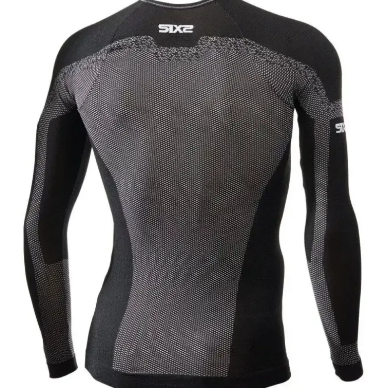 Maglia Intima Tecnica Termica Unisex Sixs TS2L-BT Breezy Touch Nero Carbon