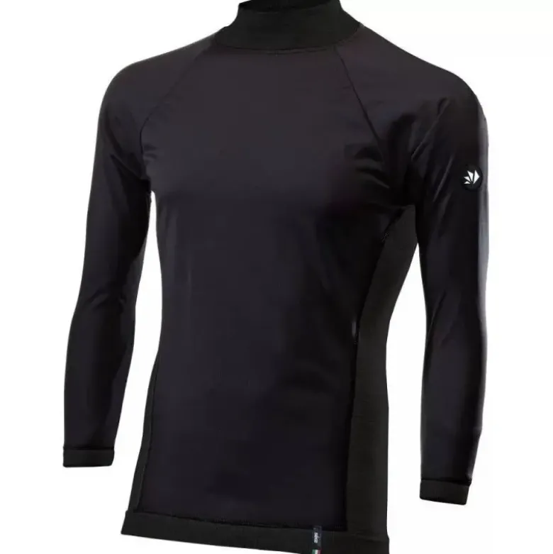 Maglia Lupetto Intima Tecnica Antivento Merino Unisex Sixs TS4-MERINOS Wool Black