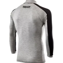 Maglia Lupetto Intima Tecnica Antivento Merino Unisex Sixs TS4-MERINOS Wool Grey