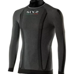 Maglia Lupetto Intima Tecnica Termica Bambino Sixs K-TS3 Nero Carbon