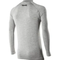 Maglia Tecnica Termica Lupetto Con Zip Sixs TS13-MERINOS Wool Grey