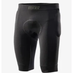 Pantaloncino Tecnico con Fondello Sixs con Protezione Removibili PRB SHORT Nero