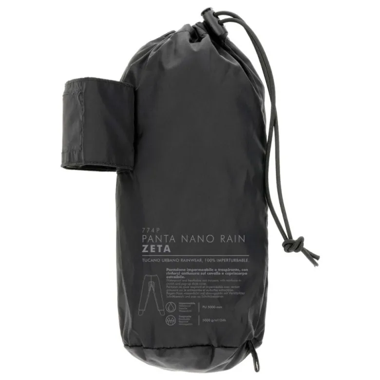 Pantalone Antipioggia Tucano Urbano Nano Rain Zeta Nero