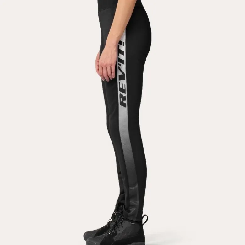 Pantalone Donna In Tessuto Revit Talia Nero Bianco Allungato