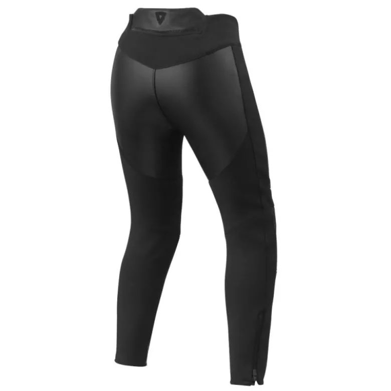 Pantaloni Donna In Pelle Revit Maci Ladies Nero Accorciato