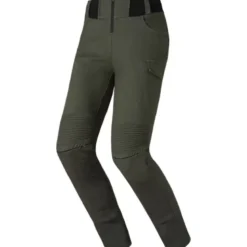 Pantaloni Donna in Tessuto Ls2 Router Verde Oliva