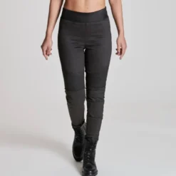 Pantaloni Donna in Tessuto Spidi Moto Leggings Nero