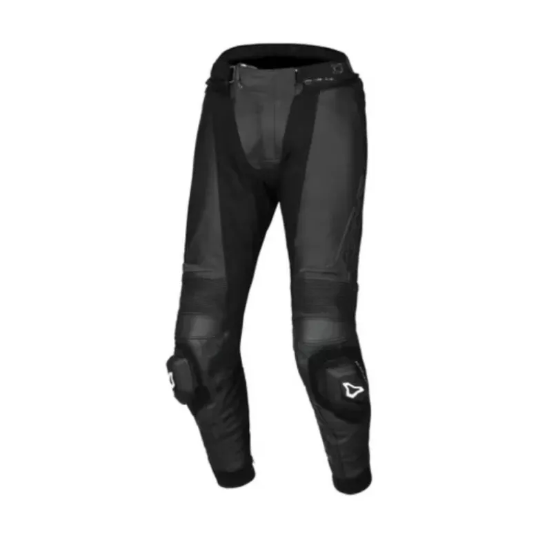 Pantaloni In Pelle Macna Vario Nero Accorciato