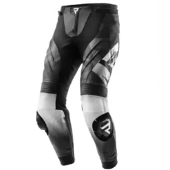 Pantaloni In Pelle Rebelhorn Inferno Nero Bianco