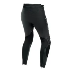 Pantaloni In Pelle Rebelhorn Veloce Nero Bianco