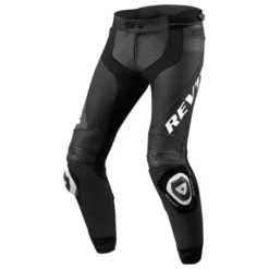 Pantaloni In Pelle Revit Apex Nero Bianco Accorciato