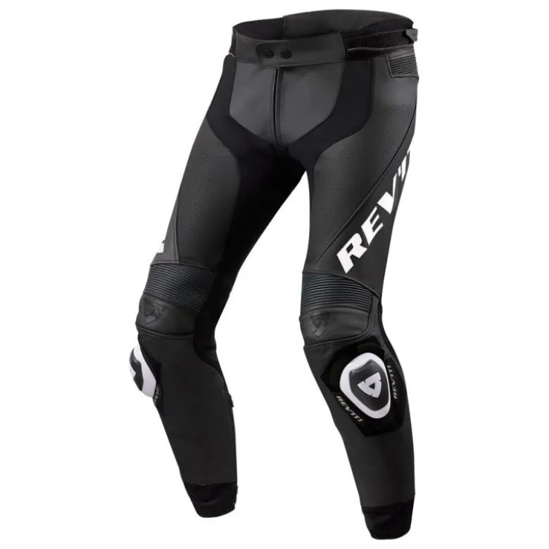 Pantaloni In Pelle Revit Apex Nero Bianco Accorciato