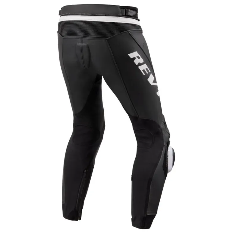 Pantaloni In Pelle Revit Apex Nero Bianco Accorciato