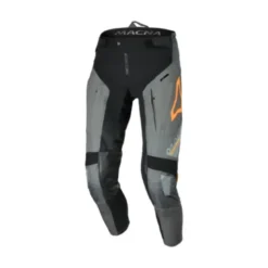 Pantaloni In Pelle Unisex Fuoristrada Macna Chameleon-1 Grigio Arancio