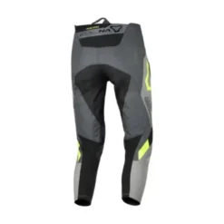 Pantaloni In Pelle Unisex Fuoristrada Macna Chameleon-1 Grigio Giallo