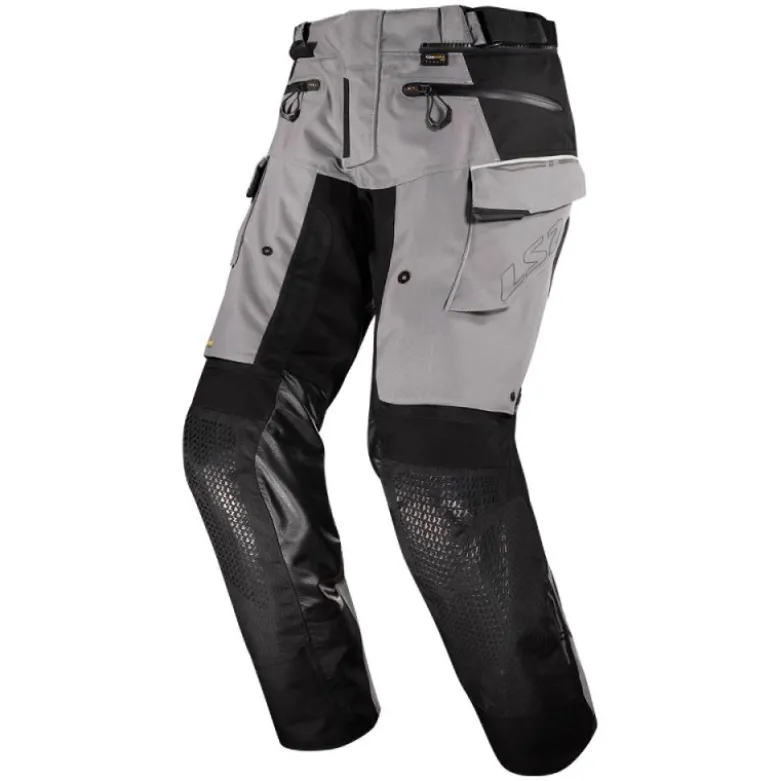 Pantaloni In Tessuto Ls2 Apollo Nero Grigio Comfort