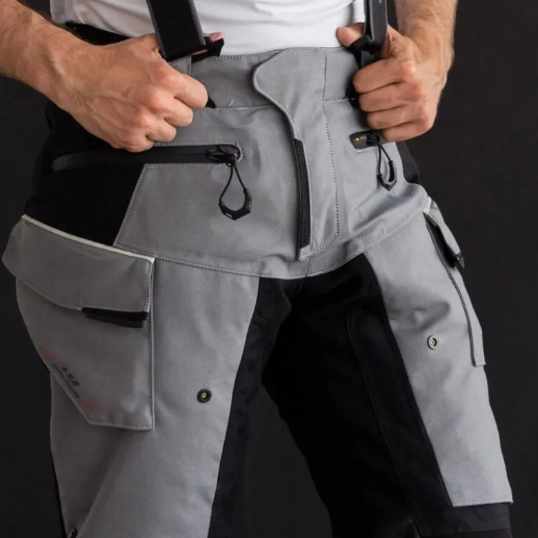 Pantaloni In Tessuto Ls2 Apollo Nero Grigio Scuro