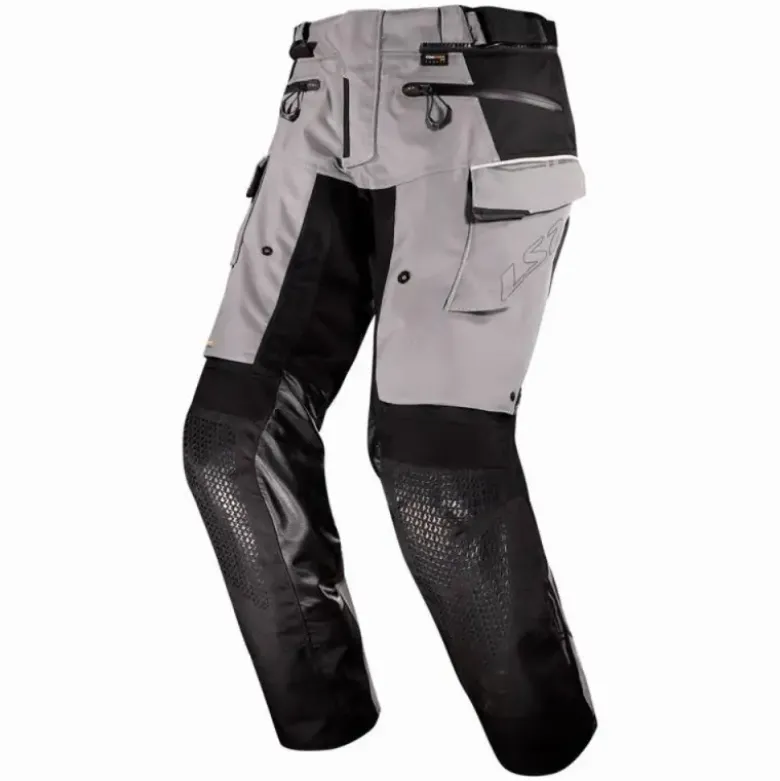 Pantaloni In Tessuto Ls2 Apollo Nero Grigio Scuro