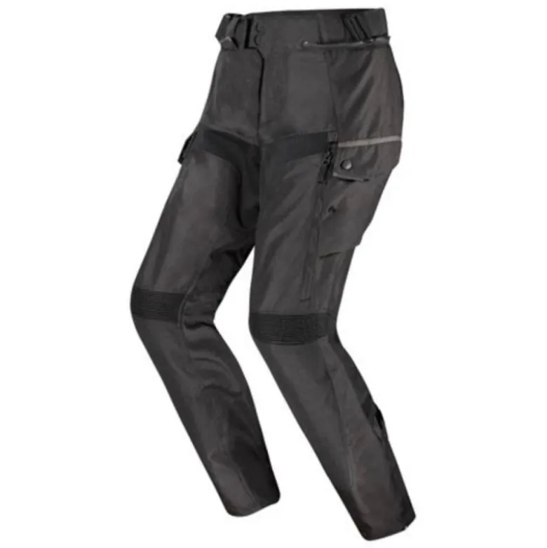 Pantaloni in Tessuto Ls2 Travel Nero Grigio Accorciato