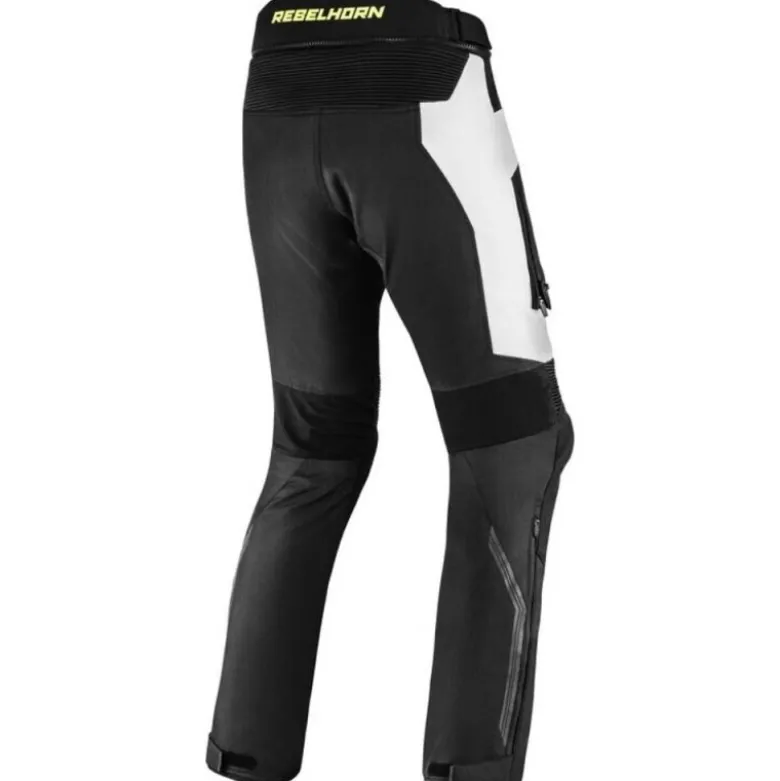 Pantaloni In Tessuto Rebelhorn Borg Nero Grigio Giallo Fluo