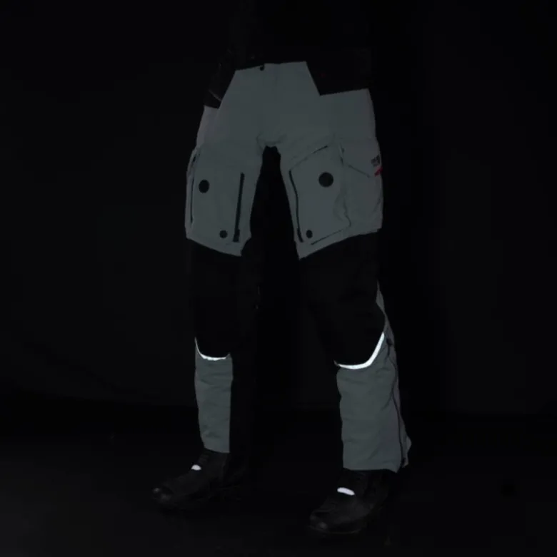 Pantaloni In Tessuto Rebelhorn Range Grigio Nero Rosso
