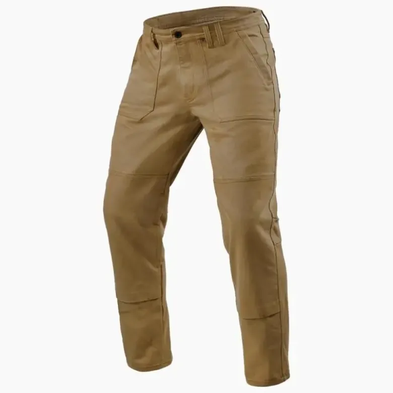Pantaloni In Tessuto Revit Davis Tf Camello Scuro Accorciato L32