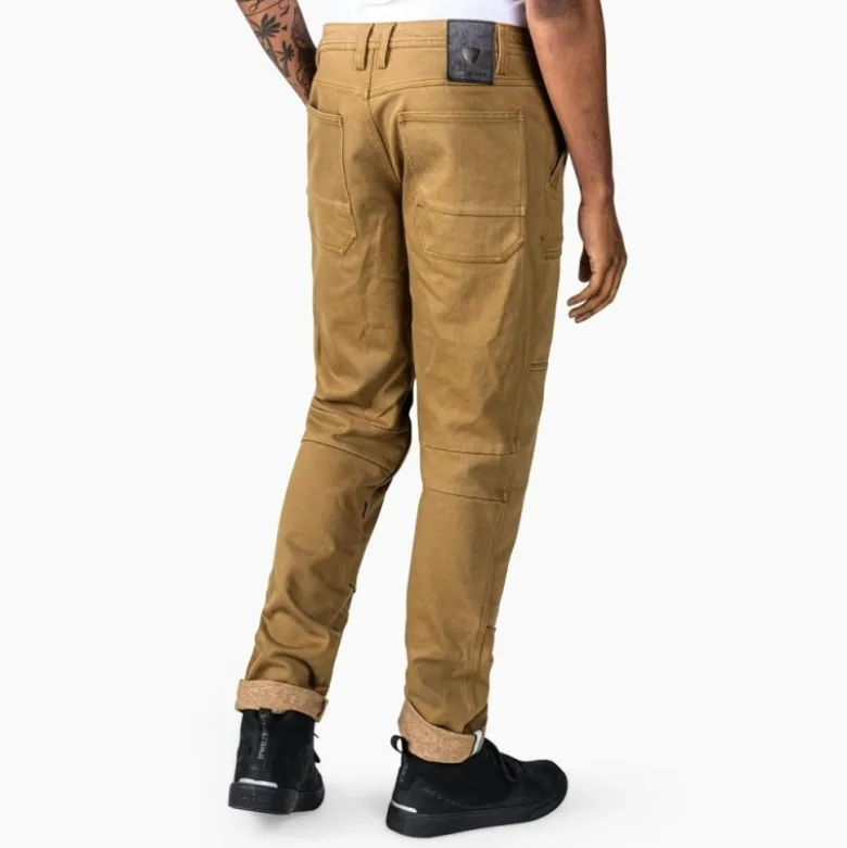 Pantaloni In Tessuto Revit Davis Tf Cammello Scuro Standard L34