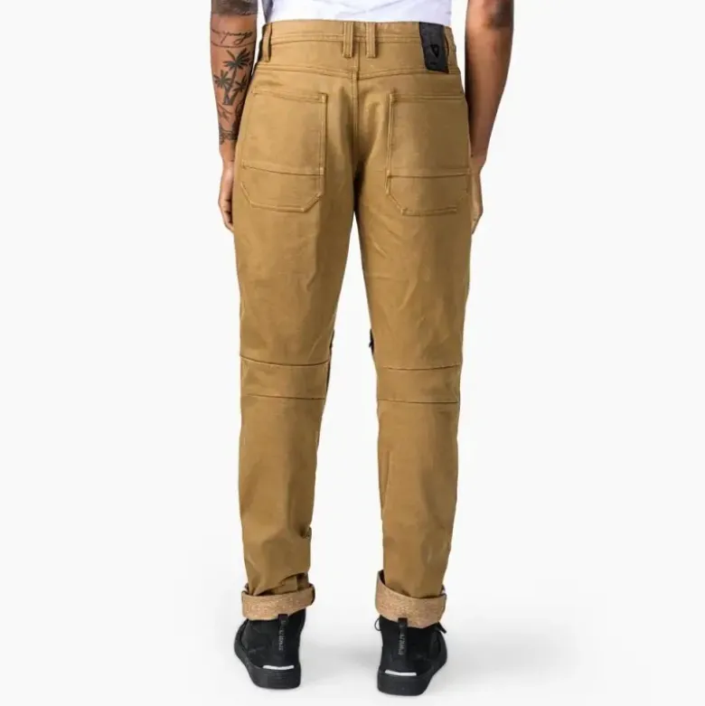Pantaloni In Tessuto Revit Davis Tf Cammello Scuro Standard L34
