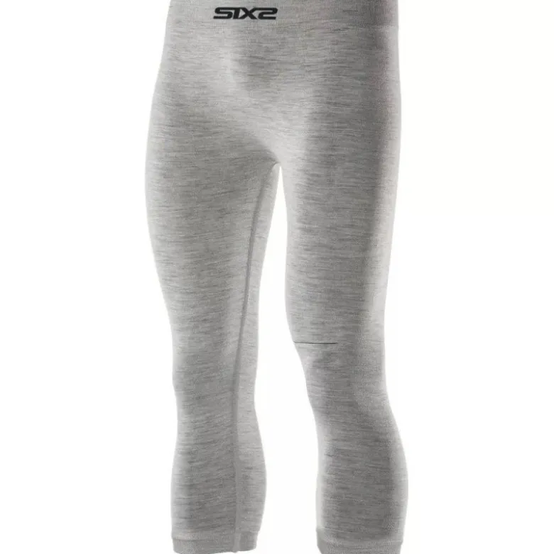 Pantaloni Intimi Tecnici Merino 3/4 Unisex Sixs PNX-3/4-MERINOS Wool Grey